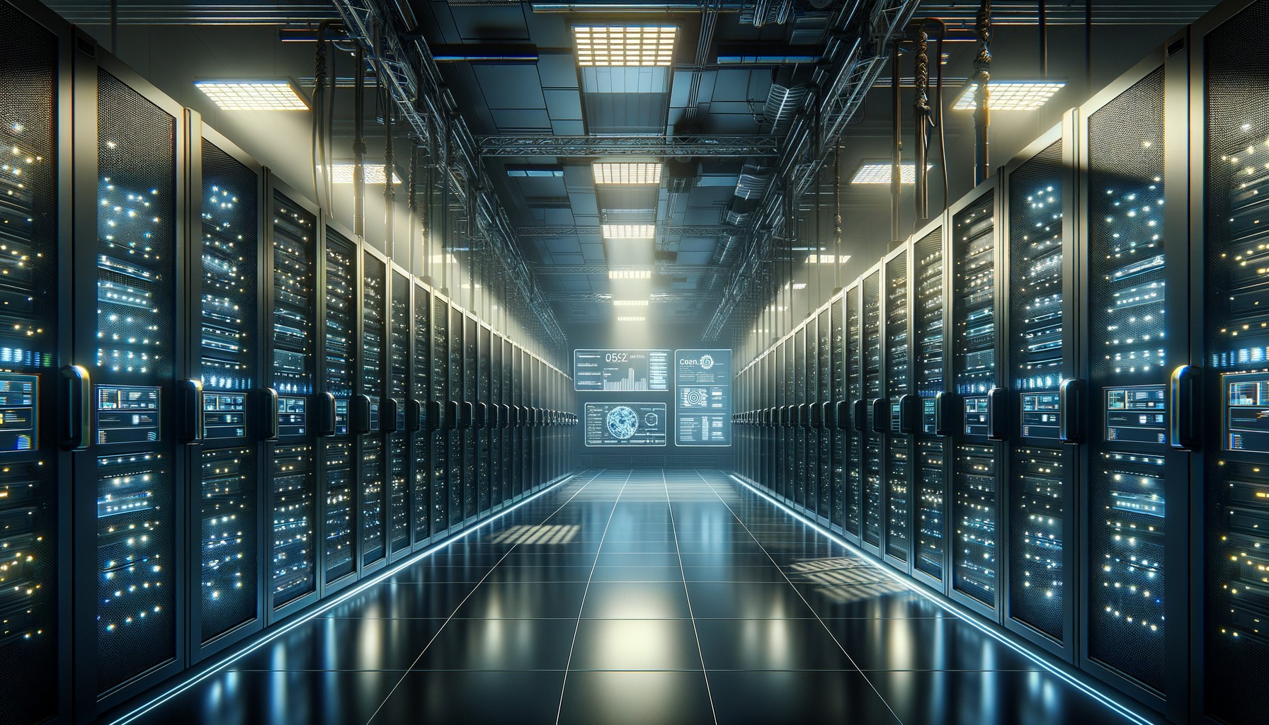 AWS data center infrastructure with security and defense systems