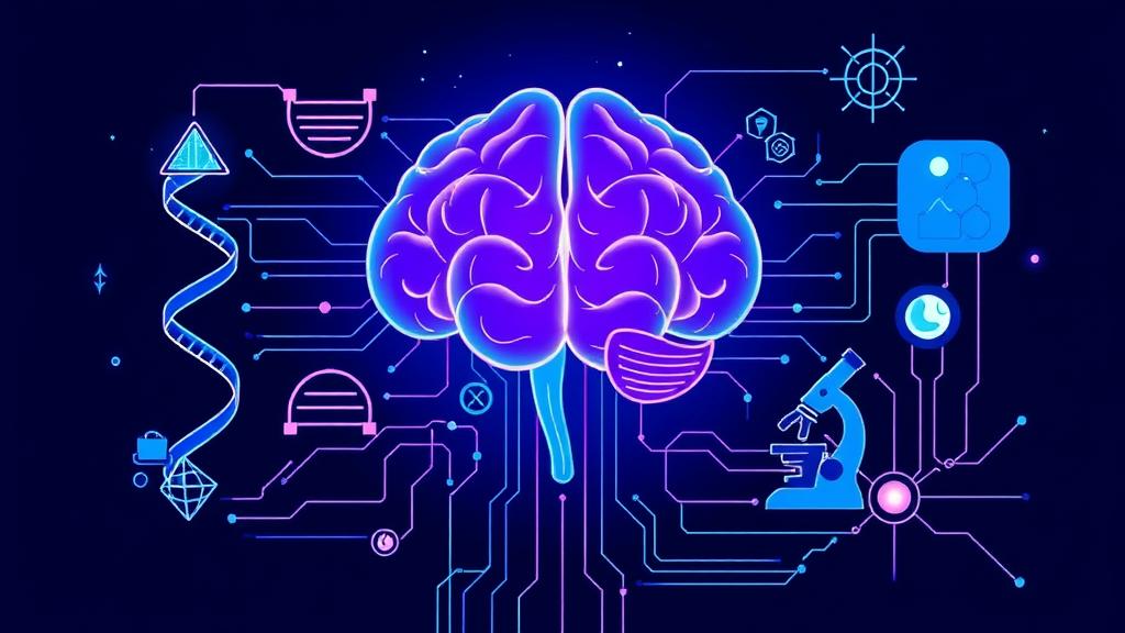 Agentic AI workflow diagram showing LLM orchestrating biological tools